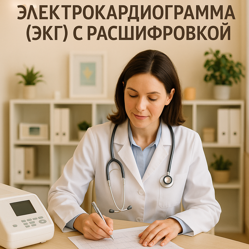 Электрокардиограмма (ЭКГ) с расшифровкой